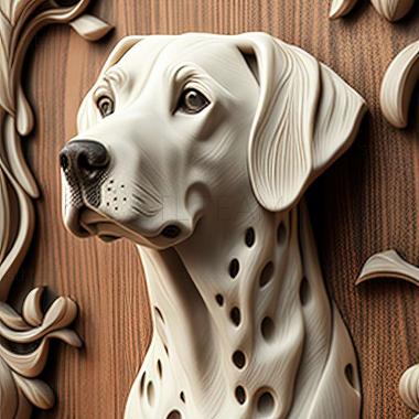 3D model Dalmatian dog (STL)